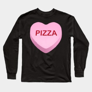 Pizza Candy Heart Long Sleeve T-Shirt